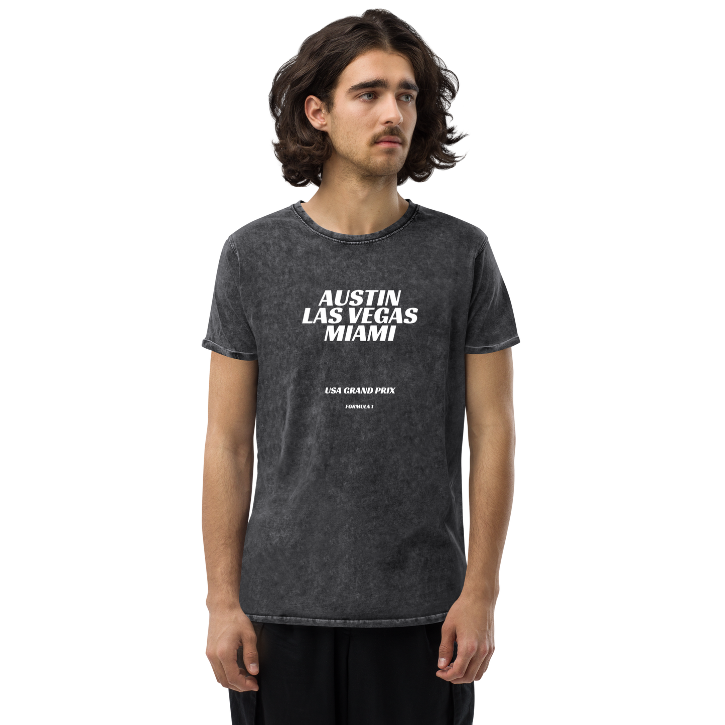 Formula 1 Tshirt- US Grand Prix Circuit Series - Austin - Las Vegas - Miami - Unisex Mineral Wash T-Shirt