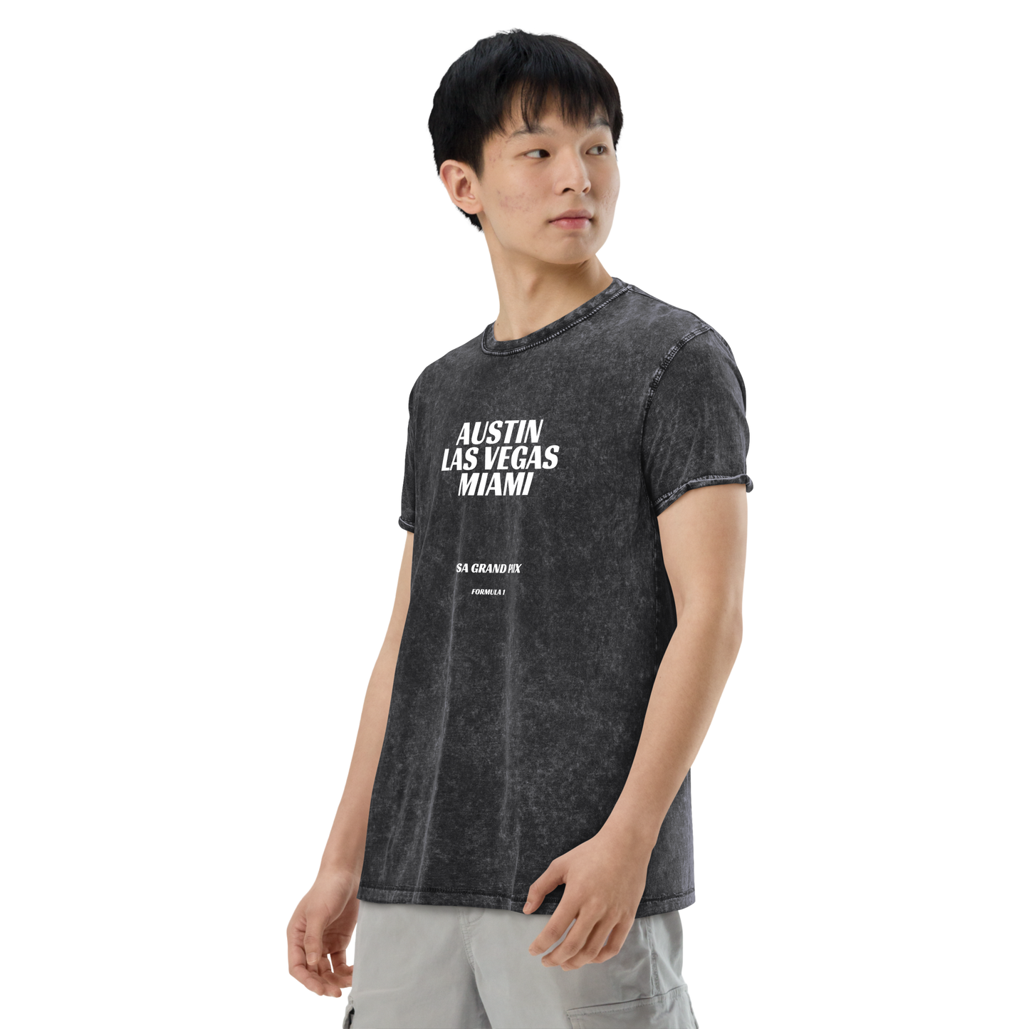 Formula 1 Tshirt- US Grand Prix Circuit Series - Austin - Las Vegas - Miami - Unisex Mineral Wash T-Shirt