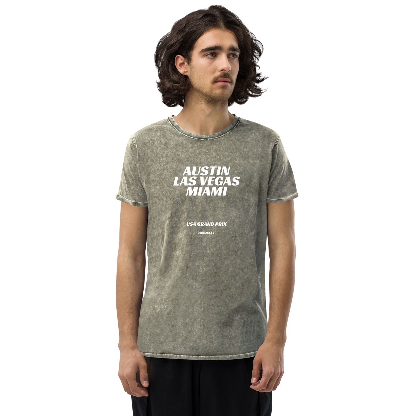 Formula 1 Tshirt- US Grand Prix Circuit Series - Austin - Las Vegas - Miami - Unisex Mineral Wash T-Shirt