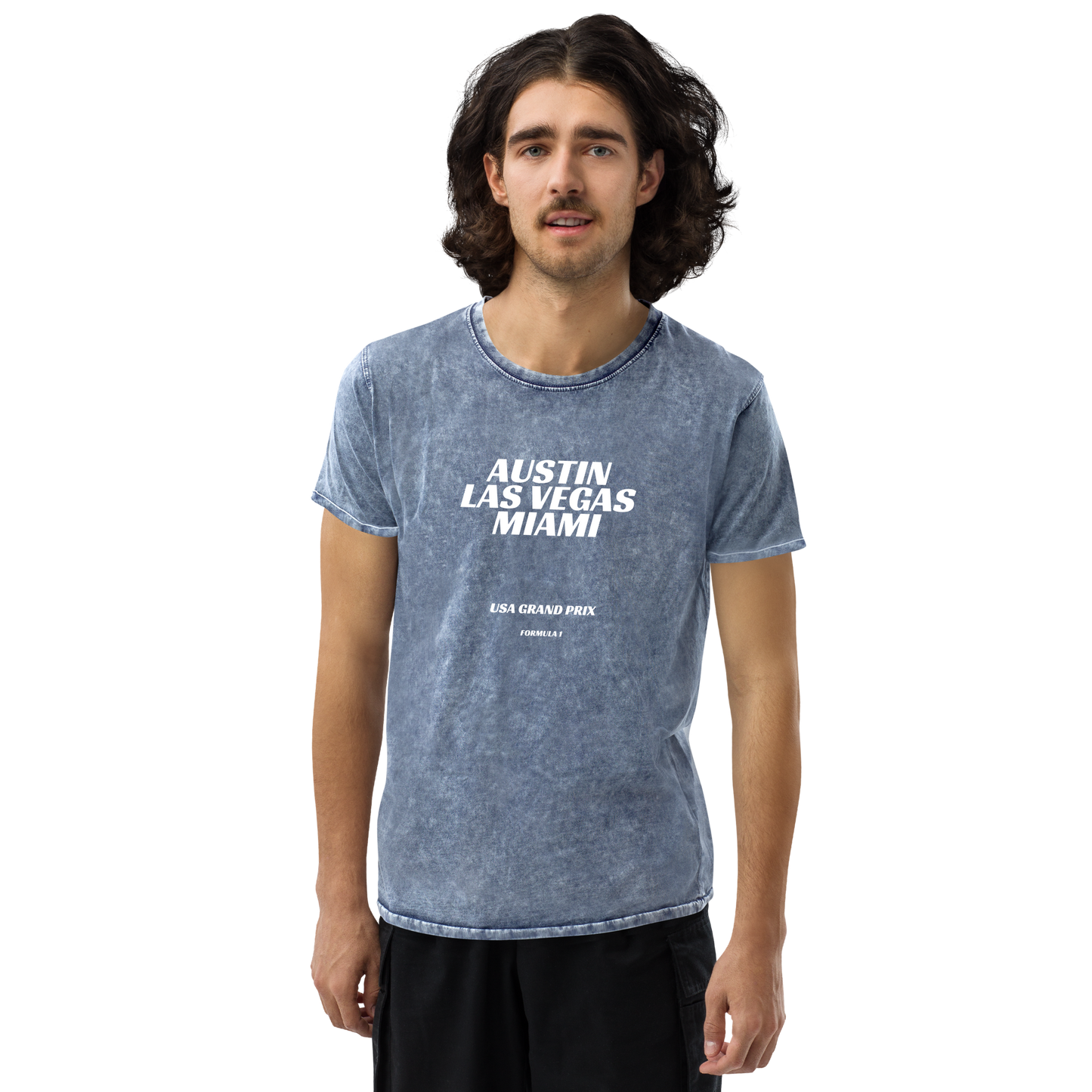 Formula 1 Tshirt- US Grand Prix Circuit Series - Austin - Las Vegas - Miami - Unisex Mineral Wash T-Shirt