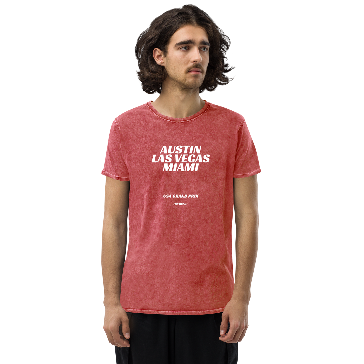 Formula 1 Tshirt- US Grand Prix Circuit Series - Austin - Las Vegas - Miami - Unisex Mineral Wash T-Shirt