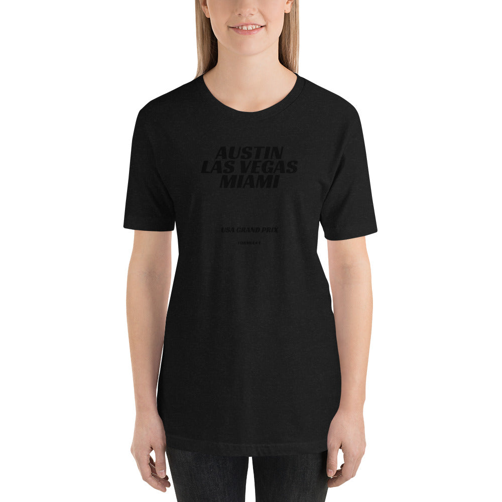 Formula 1 - US Grand Prix Circuit Series - Austin - Las Vegas - Miami - Unisex Sleeve Tee