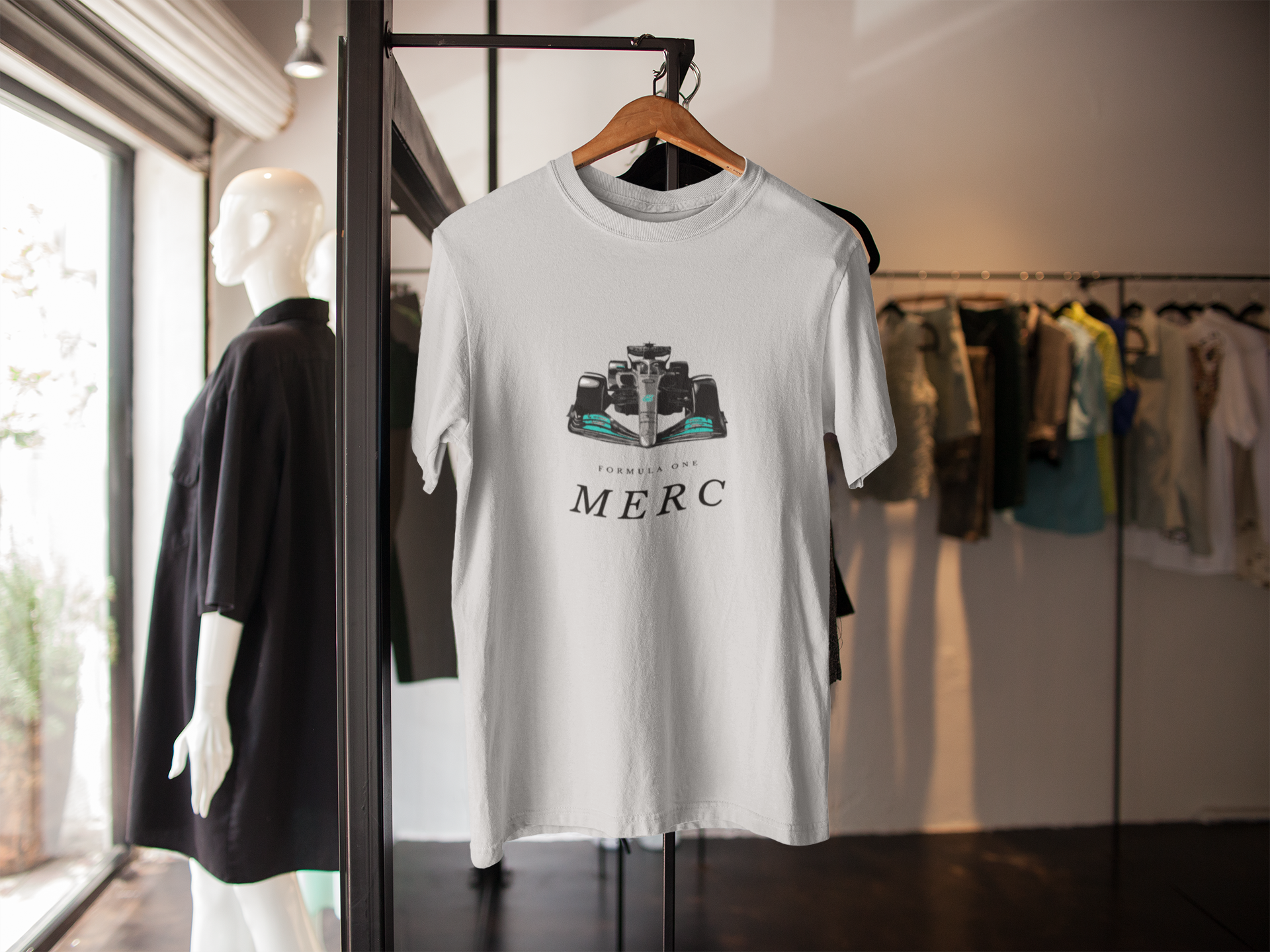 Example of Merc W13 Graphic Tee (without design)