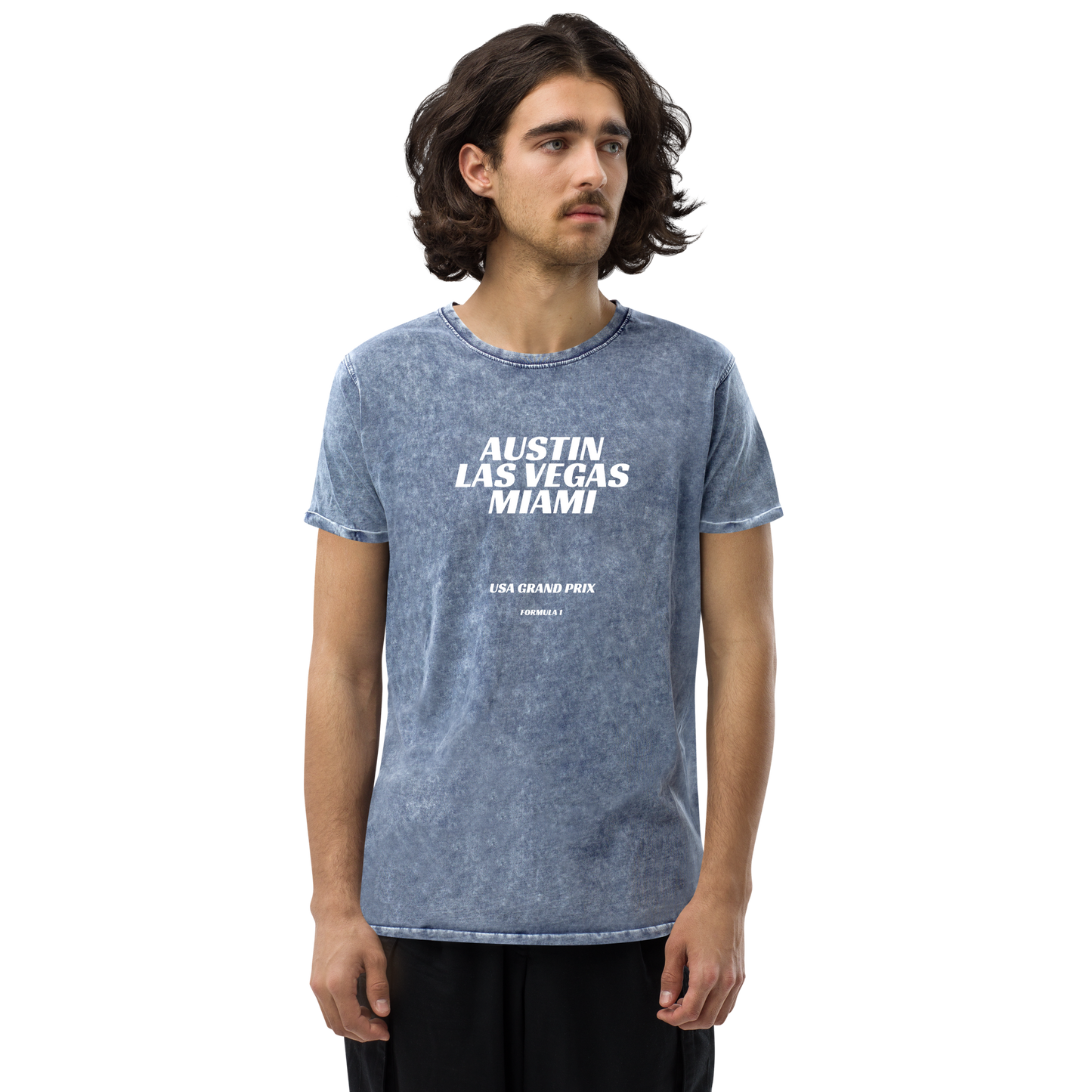 Formula 1 Tshirt- US Grand Prix Circuit Series - Austin - Las Vegas - Miami - Unisex Mineral Wash T-Shirt